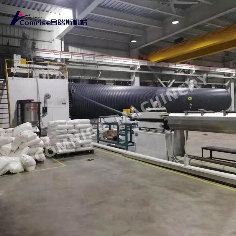 PE Hollow Wall Winding Pipe Making Machine